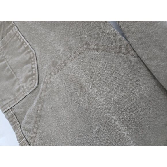 Noble Outfitters Hammer Drill Canvas Cargo Jeans Men 30x30 Green Flex Heavy Duty - Picture 7 of 8